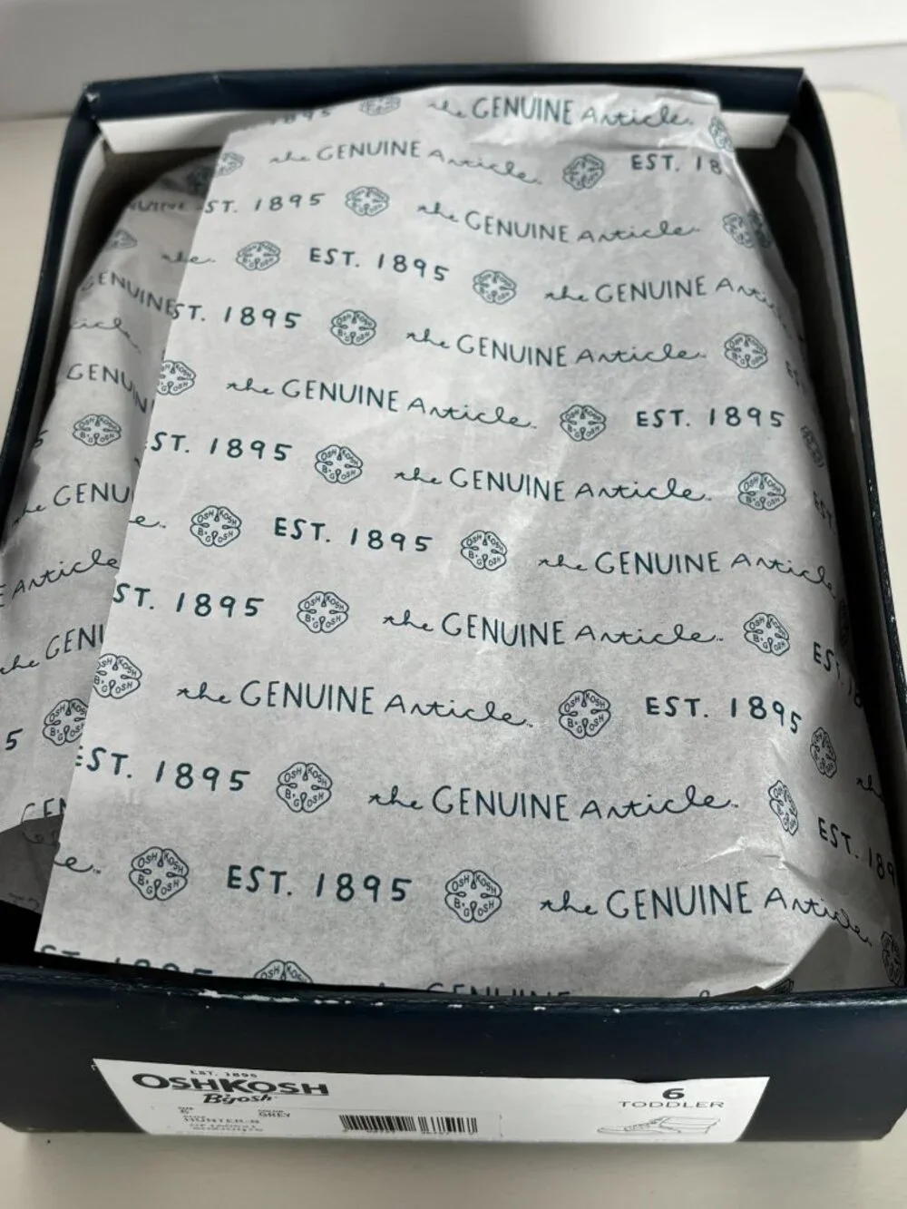 OshKosh B'gosh Toddler Boys Shoes Boots Hunter Grey Casual Fall Winter Sz 6 6T - Picture 12 of 14